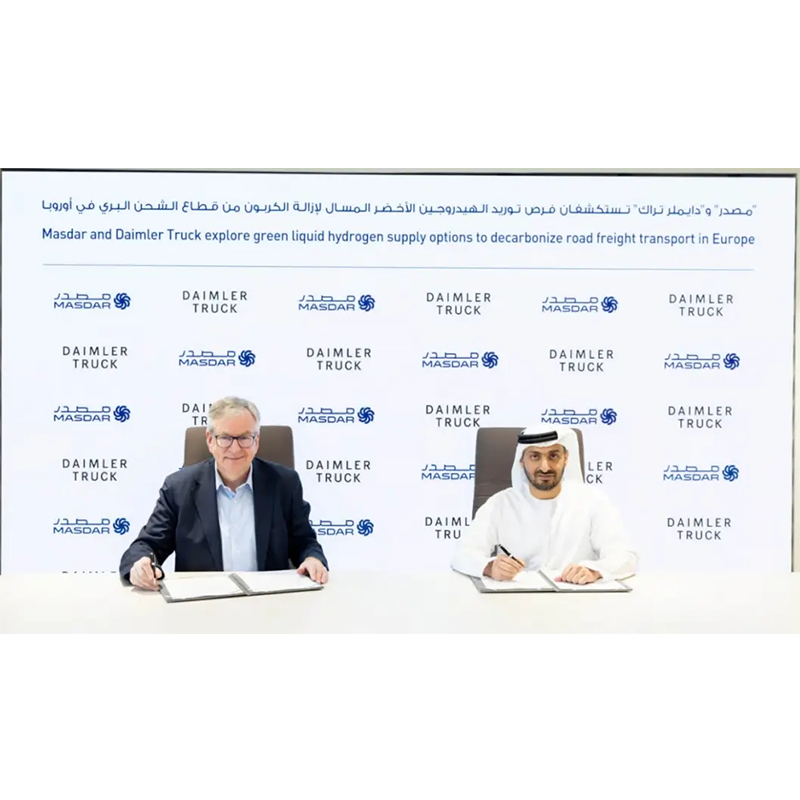 Daimler Trucks, in collaborazione con Masdar, prevede di esportare idrogeno liquido verde in Europa